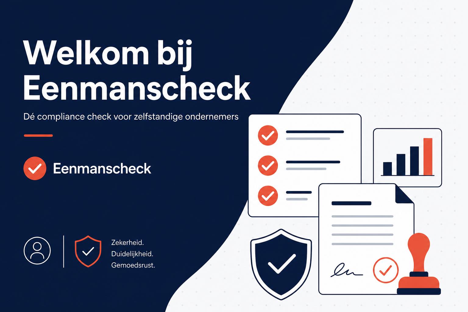Eenmanscheck — premium compliance voor Nederlandse zzp'ers
